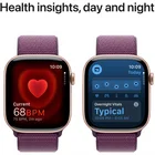 Viedpulkstenis Apple Watch Series 10 GPS 46mm Rose Gold Aluminium Case with Plum Sport Loop