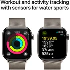 Viedpulkstenis Apple Watch Series 10 GPS + Cellular 42mm Natural Titanium Case with Natural Milanese Loop