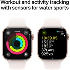 Viedpulkstenis Apple Watch Series 10 GPS + Cellular 42mm Rose Gold Aluminium Case with Light Blush Sport Band - S/M