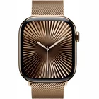 Viedpulkstenis Apple Watch Series 10 GPS + Cellular 46mm Gold Titanium Case with Gold Milanese Loop - M/L