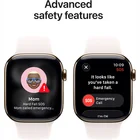 Viedpulkstenis Apple Watch Series 11 GPS + Cellular 42mm Gold Titanium Case with Light Blush Sport Band - S/M