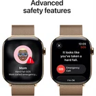 Viedpulkstenis Apple Watch Series 11 GPS + Cellular 46mm Gold Titanium Case with Gold Milanese Loop - M/L