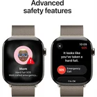Viedpulkstenis Apple Watch Series 11 GPS + Cellular 42mm Natural Titanium Case with Natural Milanese Loop