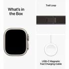 Viedpulkstenis Apple Watch Ultra 2 GPS + Cellular 49mm Titanium Case with Blue/Black Trail Loop - M/L