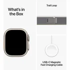 Viedpulkstenis Apple Watch Ultra 2 GPS + Cellular 49mm Titanium Case with Green/Grey Trail Loop - M/L