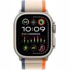 Viedpulkstenis Apple Watch Ultra 2 GPS + Cellular 49mm Titanium Case with Orange/Beige Trail Loop - S/M