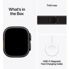 Viedpulkstenis Apple Watch Ultra 3 GPS + Cellular 49mm Black Titanium Case with Black/Charcoal Trail Loop - M/L