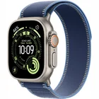 Viedpulkstenis Apple Watch Ultra 3 GPS + Cellular 49mm Natural Titanium Case with Blue/Bright Blue Trail Loop - M/L
