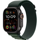 Viedpulkstenis Apple Watch Ultra 2 GPS + Cellular 49mm Black Titanium Case with Dark Green Alpine Loop - Large