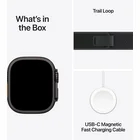 Viedpulkstenis Apple Watch Ultra 2 GPS + Cellular 49mm Black Titanium Case with Black Trail Loop - M/L