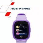 Viedpulkstenis Canyon kids watch Sunny KW-48 Video 4G GPS Games&Music Violet