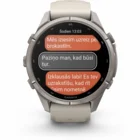 Viedpulkstenis Garmin fenix 9 PRO 43mm inReach Titanium with Fog Gray/Dark Sandstone Silicone Band