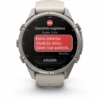 Viedpulkstenis Garmin fenix 9 PRO 43mm inReach Titanium with Fog Gray/Dark Sandstone Silicone Band