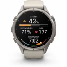 Viedpulkstenis Garmin fenix 9 PRO 43mm inReach Titanium with Fog Gray/Dark Sandstone Silicone Band