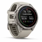 Viedpulkstenis Garmin fenix 9 PRO 43mm inReach Titanium with Fog Gray/Dark Sandstone Silicone Band