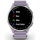 Viedpulkstenis Garmin Approach J1 Silver Aluminum Bezel with Lilac ComfortFit Fabric Band
