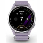 Viedpulkstenis Garmin Approach J1 Silver Aluminum Bezel with Lilac ComfortFit Fabric Band