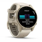 Viedpulkstenis Garmin fenix 8 43mm AMOLED Sapphire Soft Gold with Fog Gray/Dark