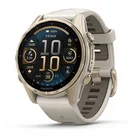 Viedpulkstenis Garmin fenix 8 43mm AMOLED Sapphire Soft Gold with Fog Gray/Dark