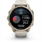 Viedpulkstenis Garmin fenix 8 43mm AMOLED Sapphire Soft Gold with Fog Gray/Dark