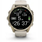 Viedpulkstenis Garmin fenix 8 43mm AMOLED Sapphire Soft Gold with Fog Gray/Dark