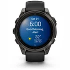 Viedpulkstenis Garmin fenix 8 47mm AMOLED Sapphire Carbon Gray DLC Titanium with Black/Pebble Gray silicone