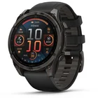 Viedpulkstenis Garmin fenix 8 47mm AMOLED Sapphire Carbon Gray DLC Titanium with Black/Pebble Gray silicone