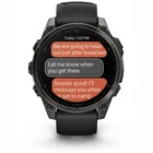 Viedpulkstenis Garmin fenix 8 47mm AMOLED Sapphire Carbon Gray DLC Titanium with Black/Pebble Gray silicone