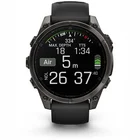 Viedpulkstenis Garmin fenix 8 47mm AMOLED Sapphire Carbon Gray DLC Titanium with Black/Pebble Gray silicone