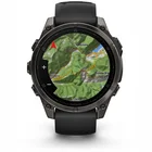 Viedpulkstenis Garmin fenix 8 47mm AMOLED Sapphire Carbon Gray DLC Titanium with Black/Pebble Gray silicone