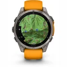 Viedpulkstenis Garmin fenix 8 47mm AMOLED Sapphire Titanium with Spark Orange/Graphite silicone band