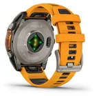 Viedpulkstenis Garmin fenix 8 47mm AMOLED Sapphire Titanium with Spark Orange/Graphite silicone band