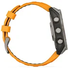Viedpulkstenis Garmin fenix 8 47mm AMOLED Sapphire Titanium with Spark Orange/Graphite silicone band