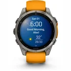 Viedpulkstenis Garmin fenix 8 47mm AMOLED Sapphire Titanium with Spark Orange/Graphite silicone band