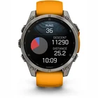 Viedpulkstenis Garmin fenix 8 47mm AMOLED Sapphire Titanium with Spark Orange/Graphite silicone band