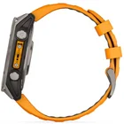 Viedpulkstenis Garmin fenix 8 47mm AMOLED Sapphire Titanium with Spark Orange/Graphite silicone band
