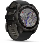 Viedpulkstenis Garmin fenix 8 47mm Solar Sapphire Carbon Grey DLC Titanium with Black/Pebble Grey
