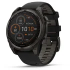 Viedpulkstenis Garmin fenix 8 47mm Solar Sapphire Carbon Grey DLC Titanium with Black/Pebble Grey