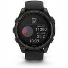 Viedpulkstenis Garmin fenix 8 47mm Solar Sapphire Carbon Grey DLC Titanium with Black/Pebble Grey