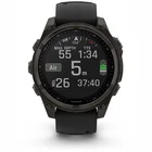 Viedpulkstenis Garmin fenix 8 47mm Solar Sapphire Carbon Grey DLC Titanium with Black/Pebble Grey