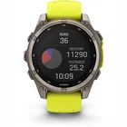 Viedpulkstenis Garmin fenix 8 47mm Solar Sapphire Titanium with Amp Yellow/Graphite silicone band