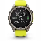 Viedpulkstenis Garmin fenix 8 47mm Solar Sapphire Titanium with Amp Yellow/Graphite silicone band