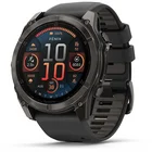 Viedpulkstenis Garmin fenix 8 51 mm AMOLED Sapphire Carbon Grey with Black/Pebble Grey silicone band