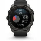 Viedpulkstenis Garmin fenix 8 51 mm AMOLED Sapphire Carbon Grey with Black/Pebble Grey silicone band