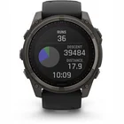 Viedpulkstenis Garmin fenix 8 51mm Solar Sapphire Carbon Grey DLC Titanium with Black/Pebble Grey