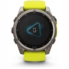 Viedpulkstenis Garmin fenix 8 51mm Solar Sapphire Titanium with Amp Yellow/Graphite silicone band