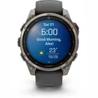 Viedpulkstenis Garmin fenix 8 Pro 47mm AMOLED Sapphire Titan Gray with Black silicone band