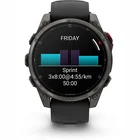 Viedpulkstenis Garmin fenix 8 Pro 47mm AMOLED Sapphire Titan Gray with Black silicone band