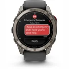 Viedpulkstenis Garmin fenix 8 Pro 51mm AMOLED Sapphire Titan Gray with Black silicone band