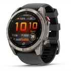 Viedpulkstenis Garmin fenix 8 Pro 51mm AMOLED Sapphire Titan Gray with Black silicone band